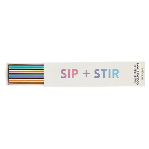 Iridescent Cocktail Straw-4pk G2500