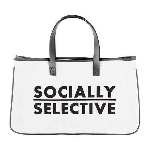 F2F Socially Canvas Tote G5733