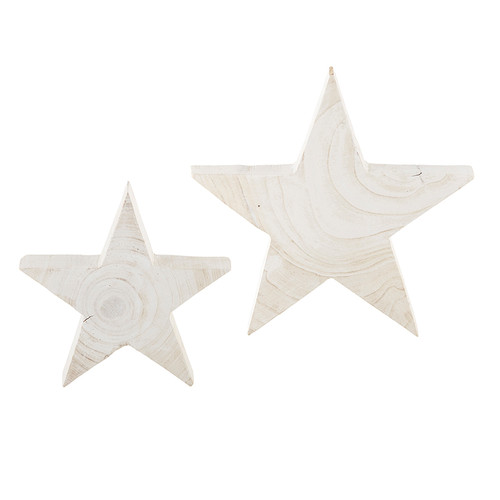 Paulownia White Stars-Set Of 2 D3689