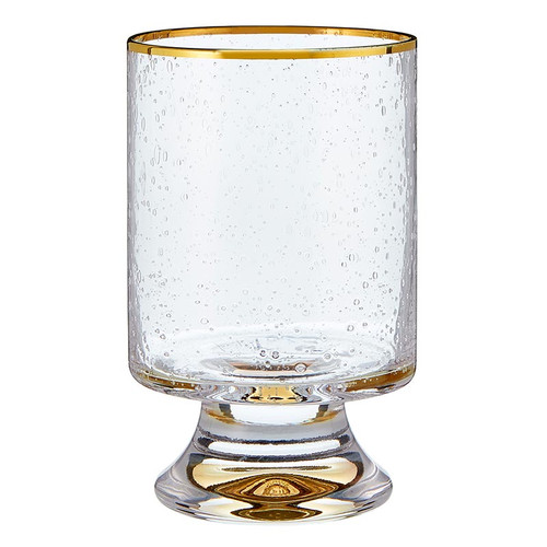 Gold Rimmed Old Fshned Glass L5797