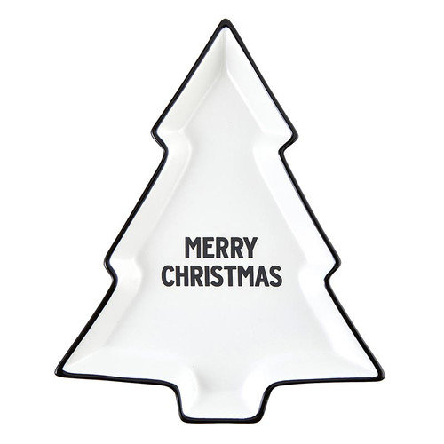 Ceramic Tree Plate-Merry Christmas