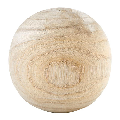 Paulownia Wood Sphere 5" - Natural