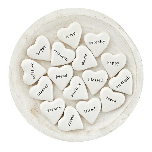 Ceramic Heart Filled Display