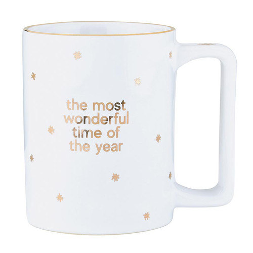 Gold Foil Organic Mug - Most Wonderful Time