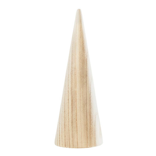 Natural Wood Cone Tree - Medium