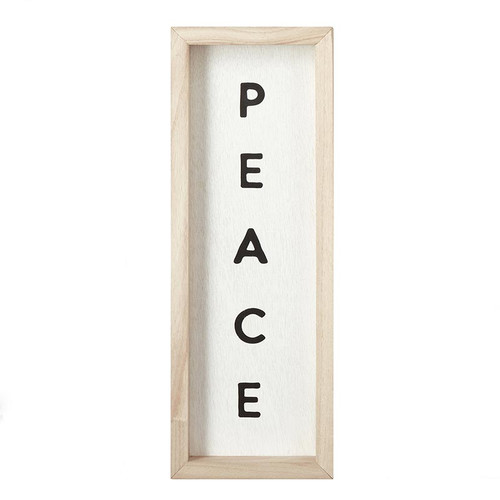 Wood Wall Sign - Peace