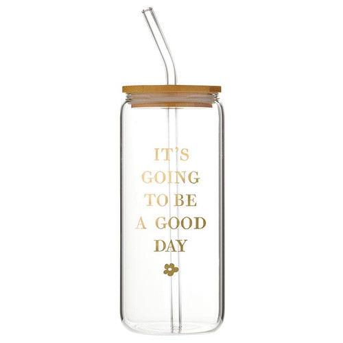 Glass Cold Brew Tumbler - Good Day