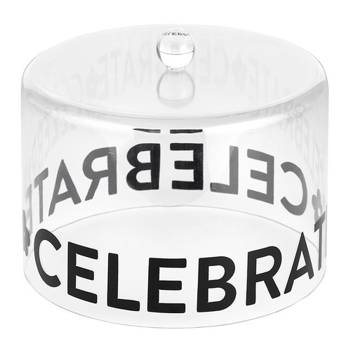 Acrylic Cake Dome - Celebrate (Large)