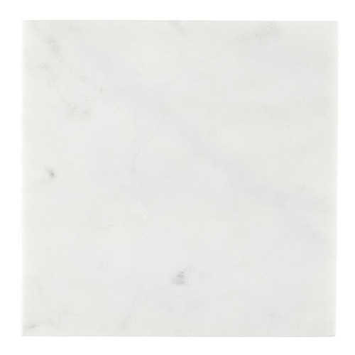 White Marble Footed Tray - 8" SQ