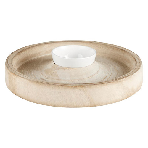 Chip Holder with Dip Bowl - Heart