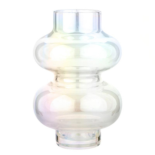 Glass Bubble Vase - Luster - 5" H