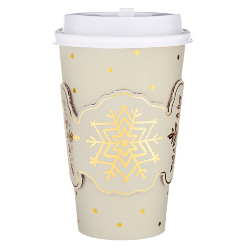 Paper To-Go Cup Sets - Snowflakes