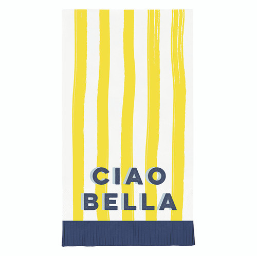 Fringed Paper Guest Napkins - Ciao Bella