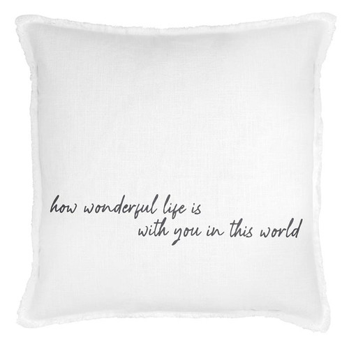 Face to Face Euro Pillowcase - Wonderful Life