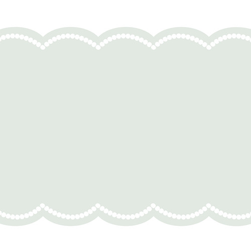 Paper Table Runner - Dotted Scalloped