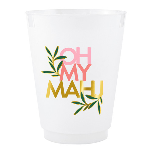 Gold Foil Frost Cups - Oh My Mahj 