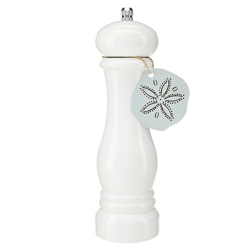 Wood Pepper Mill - White Lacquer