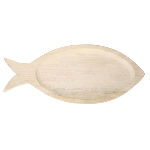 Paulownia Wood Fish Tray - Large
