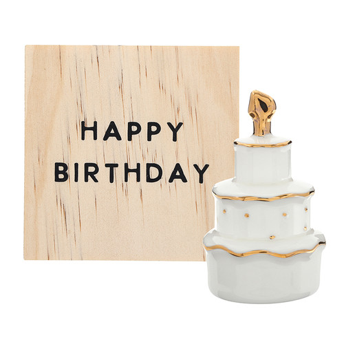 Ceramic Figurine - Birthday Cake