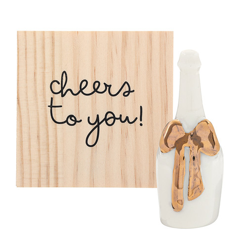 Ceramic Figurine - Champagne