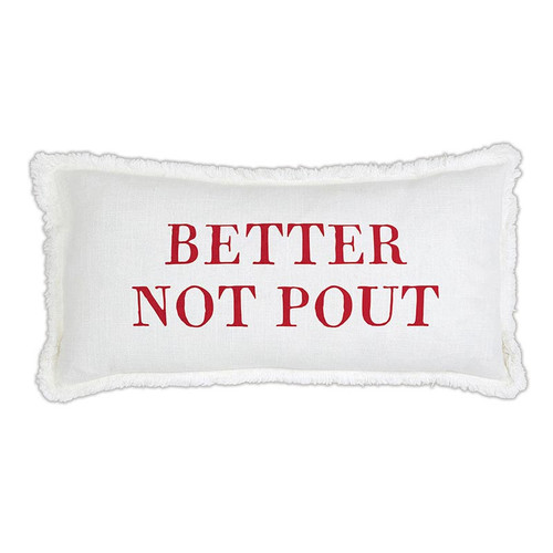 Face to Face Lumbar Pillowcase - Better Not Pout