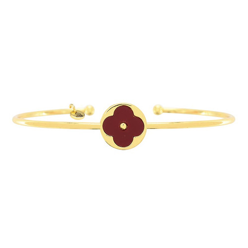 Quatrefoil Bangle - Red
