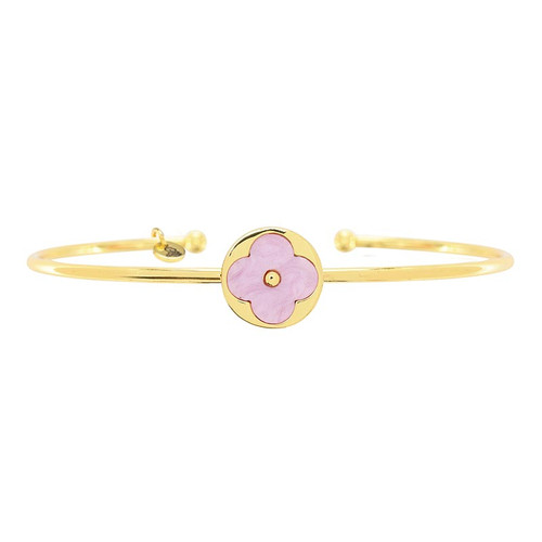 Quatrefoil Bangle - Pink
