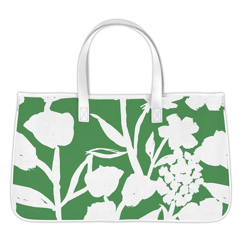 Canvas Tote - Green Floral