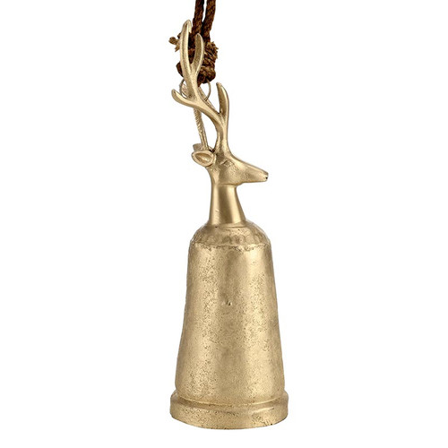Champagne Platinum Reindeer Bell - Medium