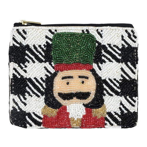 Beaded Pouch - Nutcracker