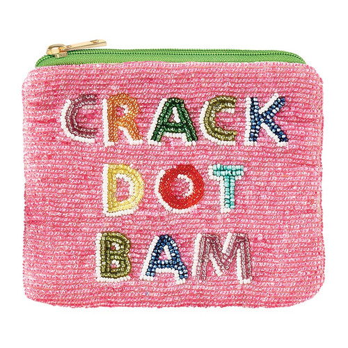 Beaded Pouch - Crack Dot Bam