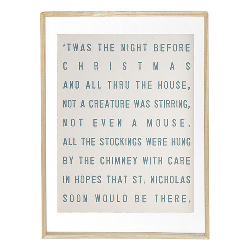 Face to Face Wood Sign - T'was The Night