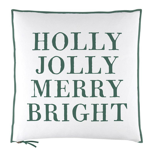 Face to Face Euro Pillow - Holly Jolly