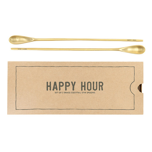 Face to Face Happy Hour Cocktail Spoons - Set of 2