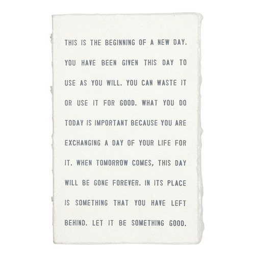 Face to Face Leather Notepad - This is The Beginning