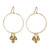 Radiant Crystal Dangle Hoops D3769