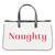 Face to Face Canvas Tote - Nice/Naughty