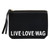 Blk Canvas Pouch-Live.Love.Wag L1636