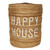 Face to Face Jute Basket - Happy House