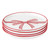 Red Bow Appetizer Plates - Holiday Love - Set of 4