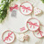 Red Bow Appetizer Plates - Holiday Love - Set of 4