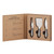 Silver Gourmet Cheese Knives Book Box