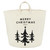 Large Canvas Storage Tote - Merry Christmas