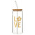 Glass Cold Brew Tumbler - Love