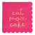 Cocktail Napkin - Eat More Cake with Scallop