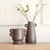 Short Paper Mache Vase - Brown