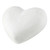 Large Paper Mache Heart - White