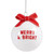 Face to Face Ornament Set - Merry + Tree - Set of 2