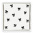 Ceramic Napkin Tray + Napkins - Black Bows