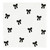 Ceramic Napkin Tray + Napkins - Black Bows